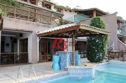 Casa com 6 dormitórios à venda, 520 m² - Parque Prainha - São Vicente/SP