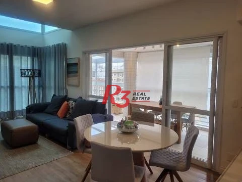 Apartamento Duplex com 2 dormitórios, 2 suítes,  Gonzaga - Santos/SP