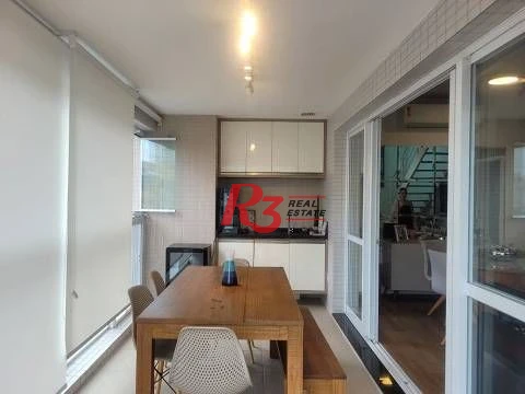 Apartamento Duplex com 2 dormitórios, 2 suítes,  Gonzaga - Santos/SP