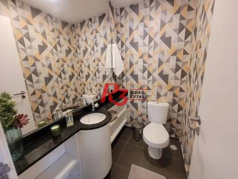 Apartamento Duplex com 2 dormitórios, 2 suítes,  Gonzaga - Santos/SP