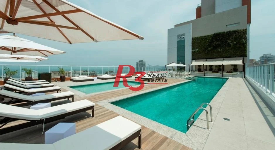 Apartamento Duplex com 2 dormitórios, 2 suítes,  Gonzaga - Santos/SP