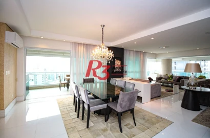Apartamento com 4 dormitórios para alugar, 360 m² por R$ 40.000,00/mês - Gonzaga - Santos/SP