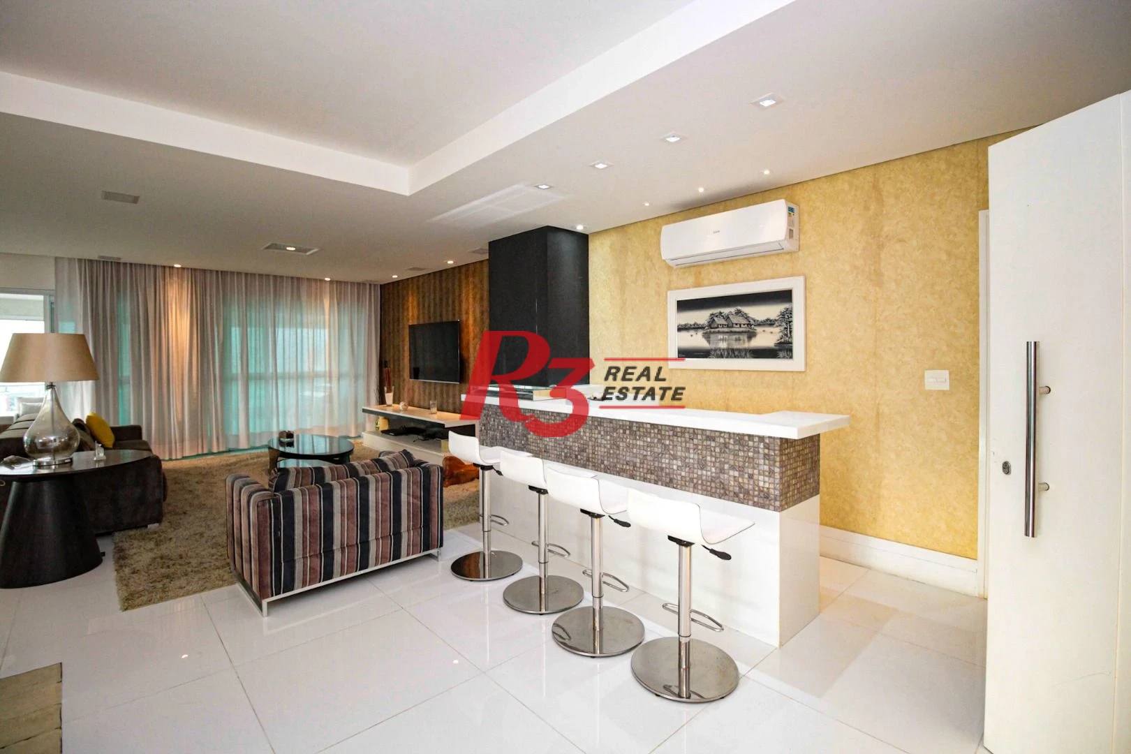 Apartamento com 4 dormitórios para alugar, 360 m² por R$ 40.000,00/mês - Gonzaga - Santos/SP