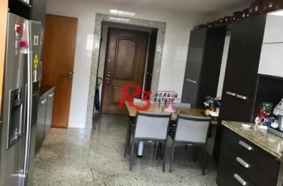 Apartamento Garden com 4 dormitórios à venda, 330 m² por R$ 3.200.000,00 - Aparecida - Santos/SP