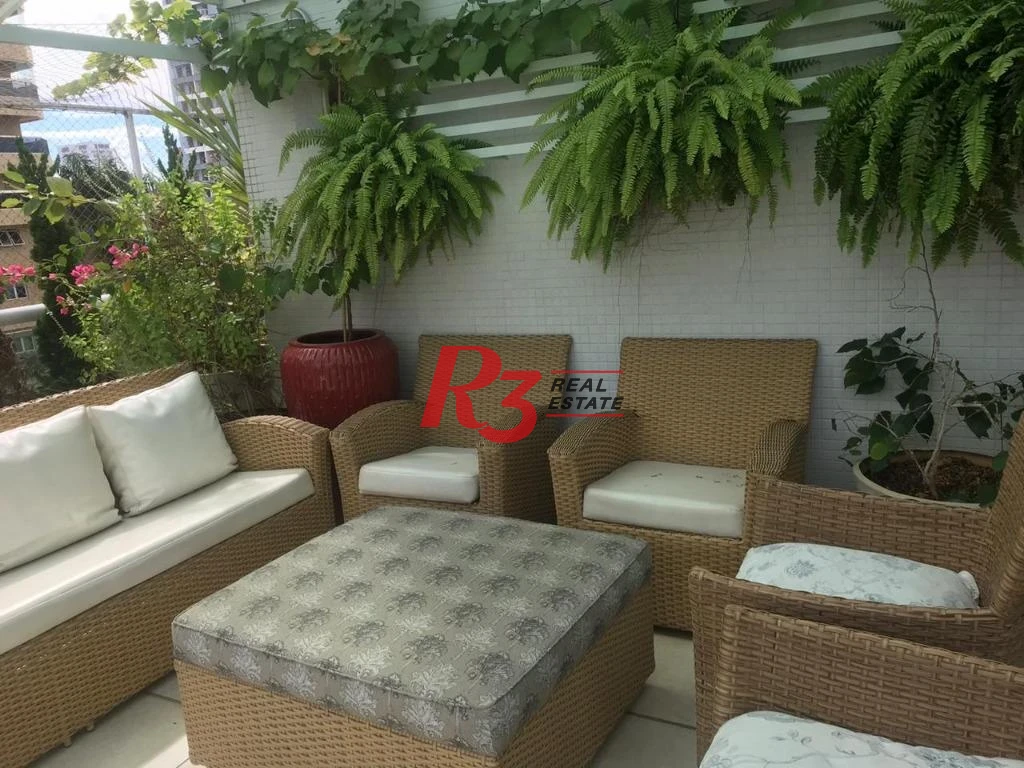 Apartamento Garden com 4 dormitórios à venda, 330 m² por R$ 3.200.000,00 - Aparecida - Santos/SP
