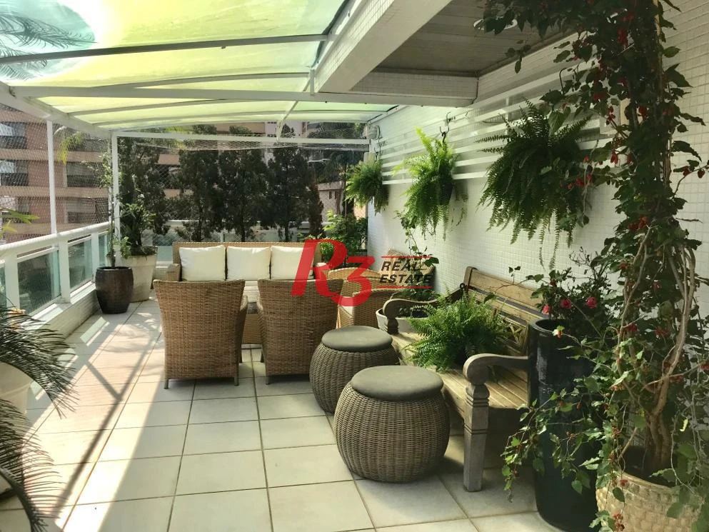 Apartamento Garden com 4 dormitórios à venda, 330 m² por R$ 3.200.000,00 - Aparecida - Santos/SP