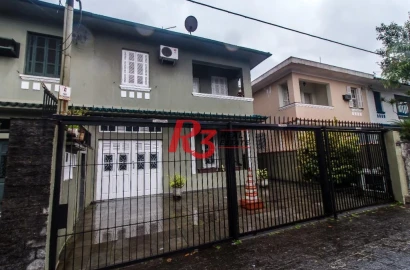 Sobrado, 450 m² - venda por R$ 4.500.000,00 ou aluguel por R$ 26.800,00/mês - Boqueirão - Santos/SP