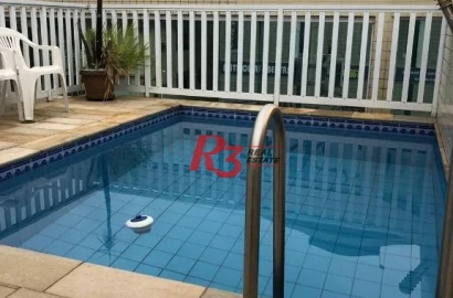 Casa com 4 dormitórios, 320 m² - venda por R$ 1.950.000,00 ou aluguel por R$ 15.000,00/mês - Embaré - Santos/SP