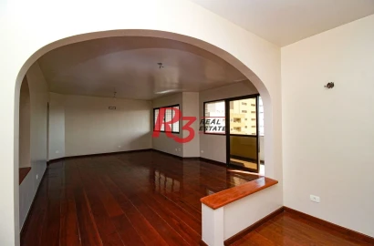 Apartamento com 3 dormitórios, 163 m² - venda por R$ 1.400.000,00 ou aluguel por R$ 9.245,00/ano - Boqueirão - Santos/SP