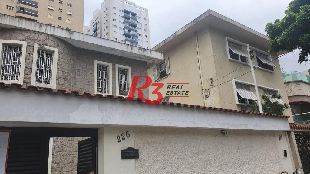 Sobrado com 4 dormitórios para alugar, 370 m² - Embaré - Santos/SP