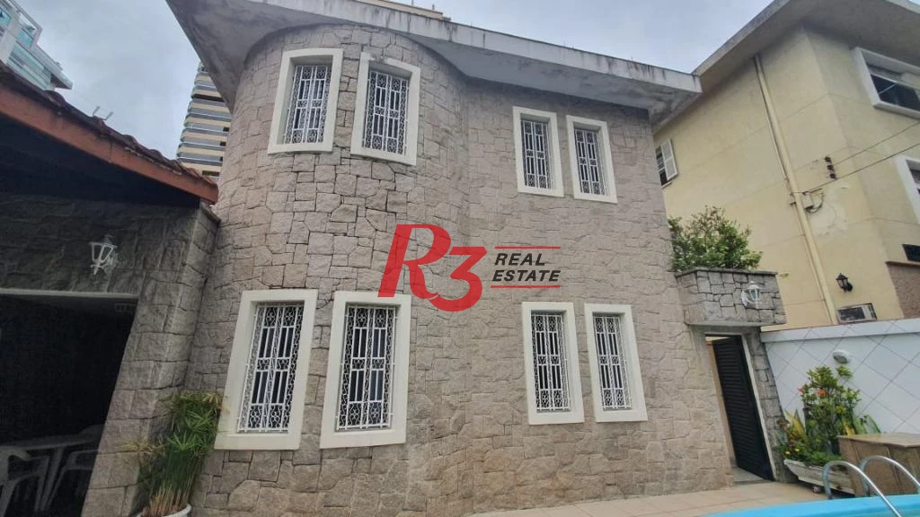 Sobrado com 4 dormitórios para alugar, 370 m² - Embaré - Santos/SP