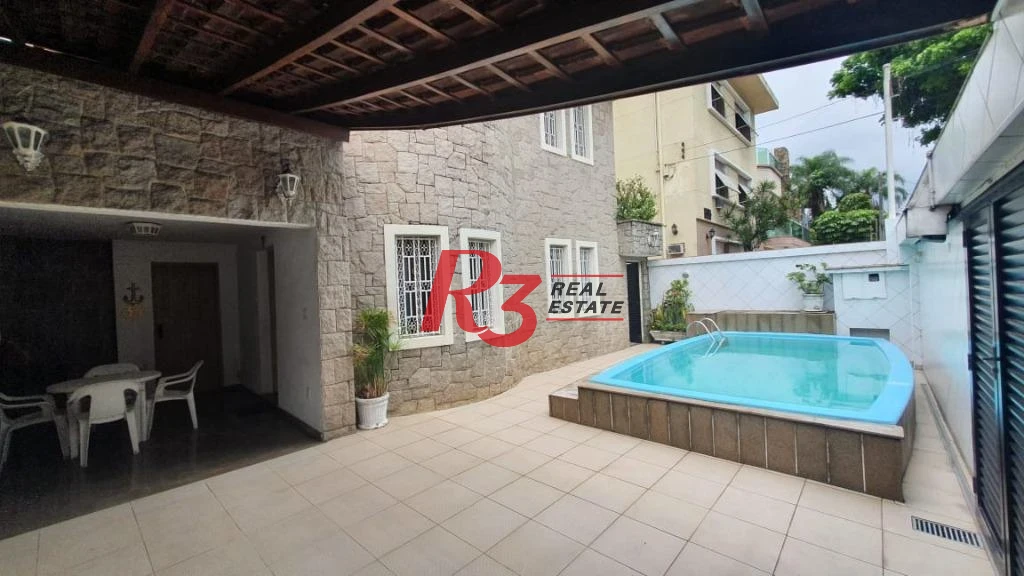Sobrado com 4 dormitórios para alugar, 370 m² - Embaré - Santos/SP