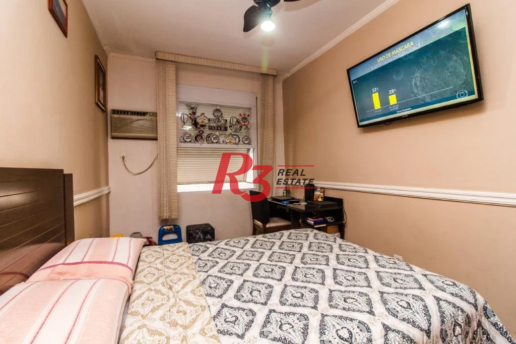 Apartamento com 2 dormitórios à venda, 100 m² - Embaré - Santos/SP