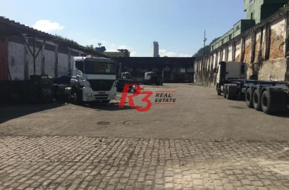 Terreno para alugar, 4500 m²  - Valongo - Santos/SP