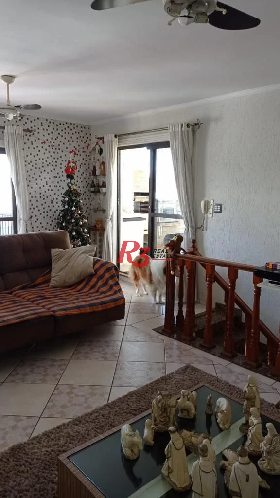 Cobertura com 4 dormitórios à venda, 350 m² - Aparecida - Santos/SP