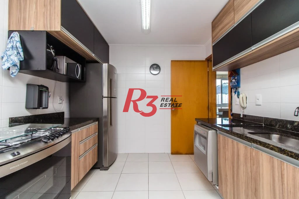 Apartamento com 3 dormitórios à venda, 92 m² - Marapé - Santos/SP