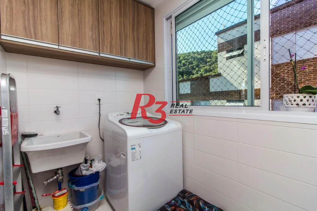 Apartamento com 3 dormitórios à venda, 92 m² - Marapé - Santos/SP
