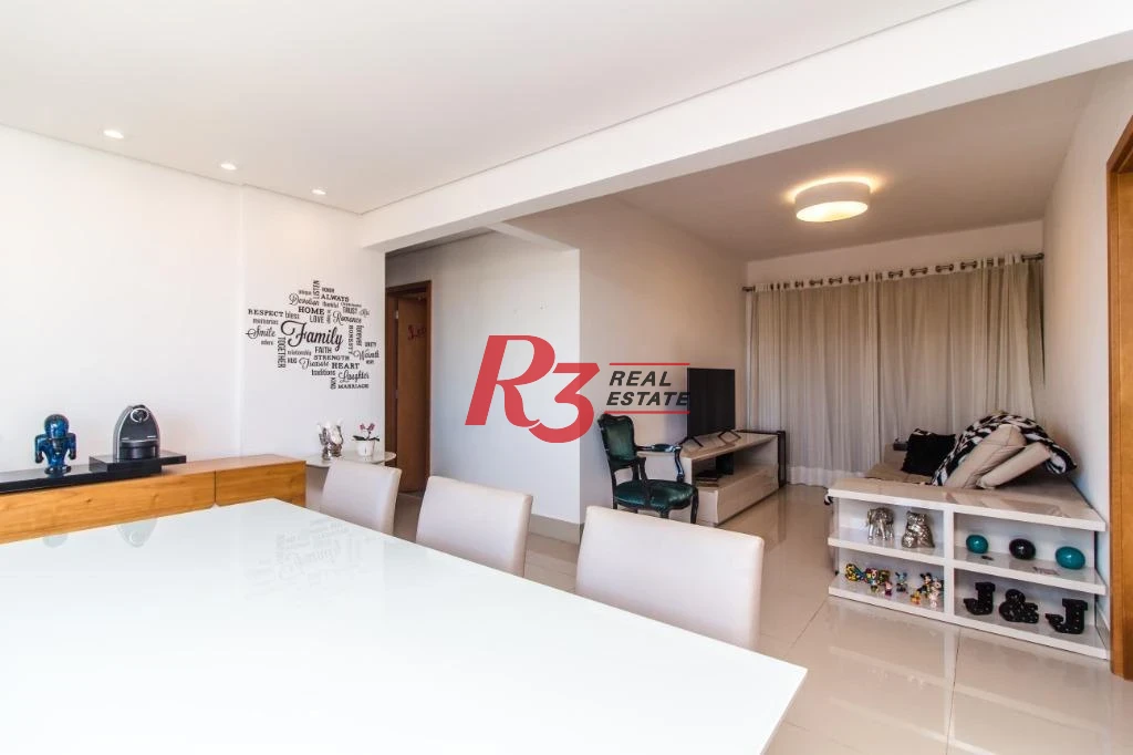 Apartamento com 3 dormitórios à venda, 92 m² - Marapé - Santos/SP