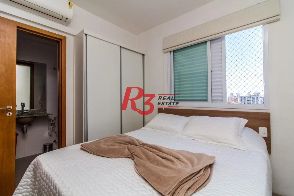 Apartamento com 3 dormitórios à venda, 92 m² - Marapé - Santos/SP