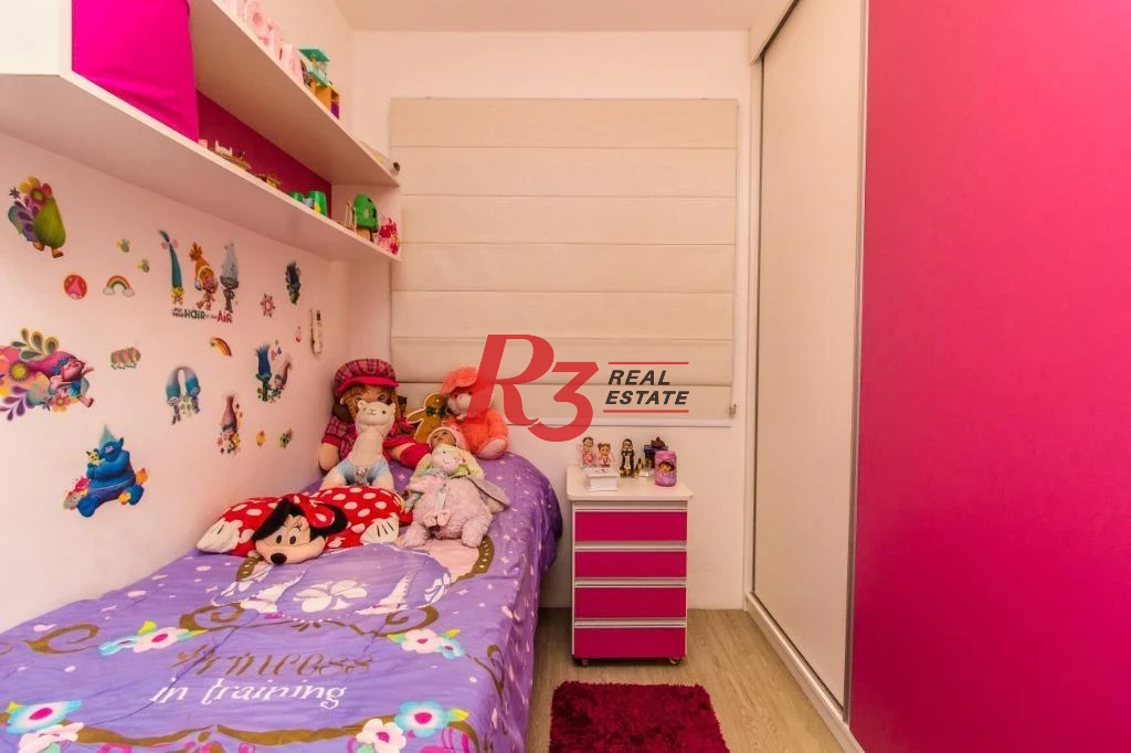 Apartamento com 3 dormitórios à venda, 92 m² - Marapé - Santos/SP