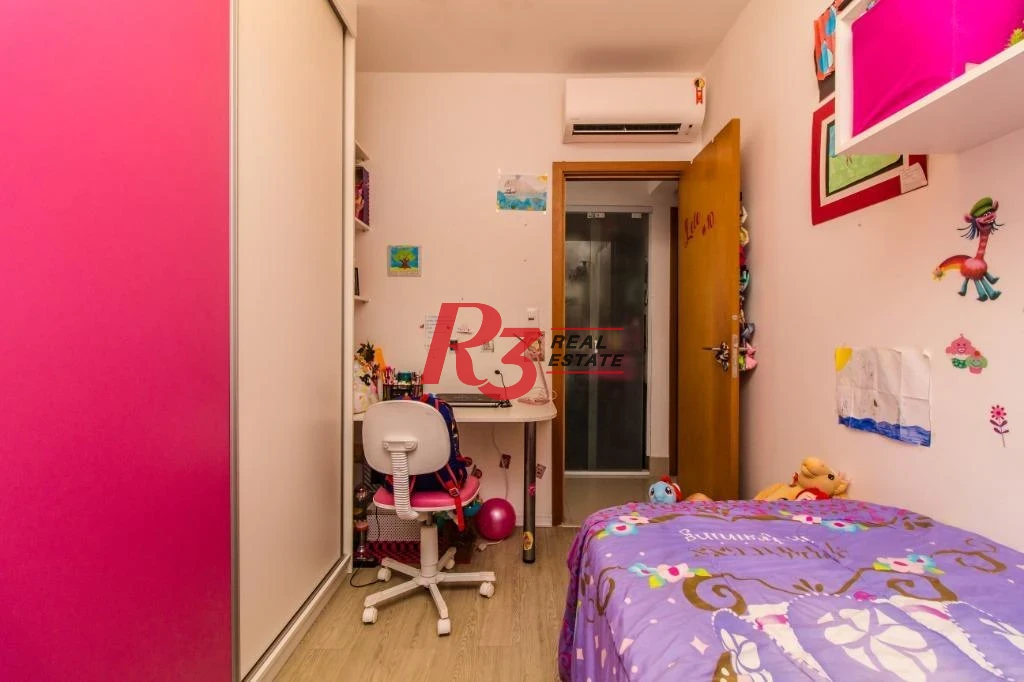 Apartamento com 3 dormitórios à venda, 92 m² - Marapé - Santos/SP