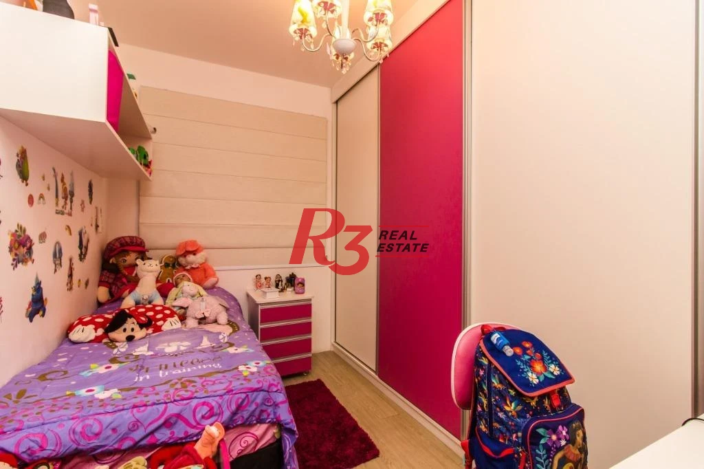 Apartamento com 3 dormitórios à venda, 92 m² - Marapé - Santos/SP