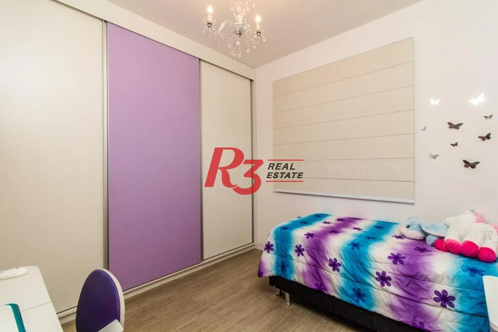 Apartamento com 3 dormitórios à venda, 92 m² - Marapé - Santos/SP