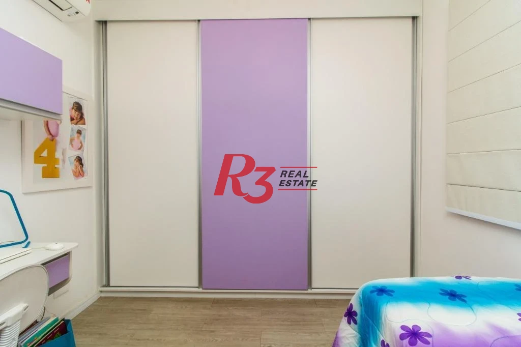Apartamento com 3 dormitórios à venda, 92 m² - Marapé - Santos/SP