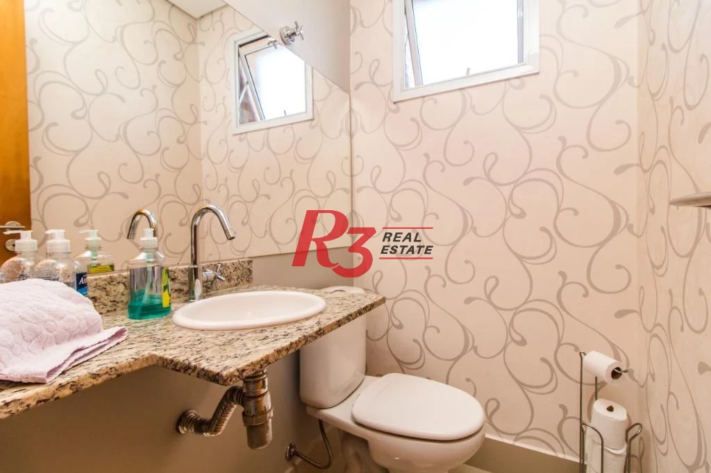 Apartamento com 3 dormitórios à venda, 92 m² - Marapé - Santos/SP