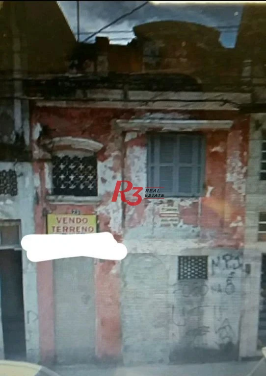 Terreno à venda, 200 m²  - Vila Nova - Santos/SP