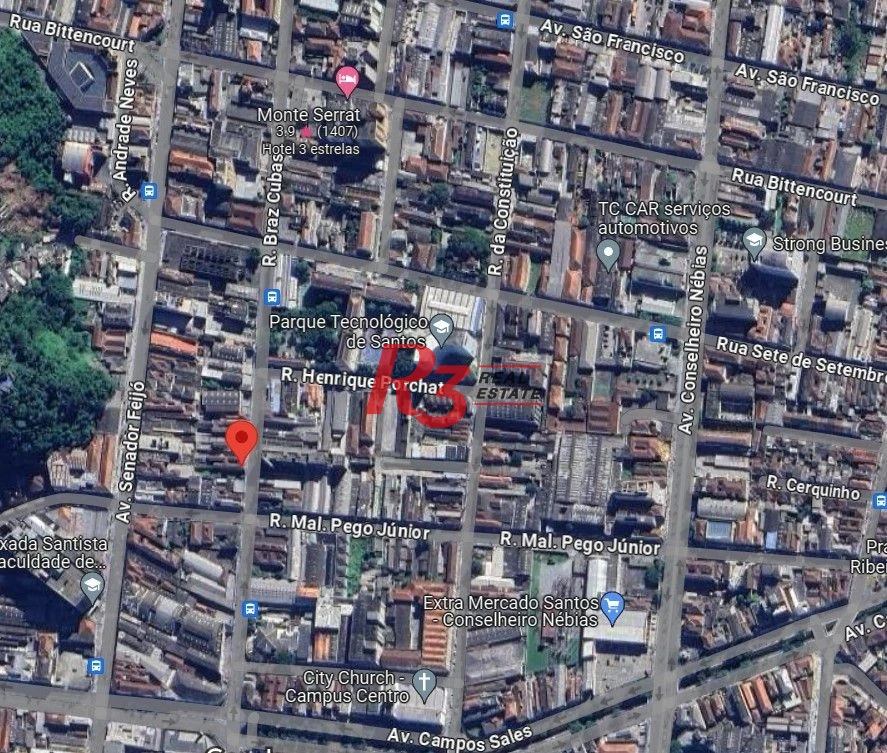 Terreno à venda, 200 m²  - Vila Nova - Santos/SP