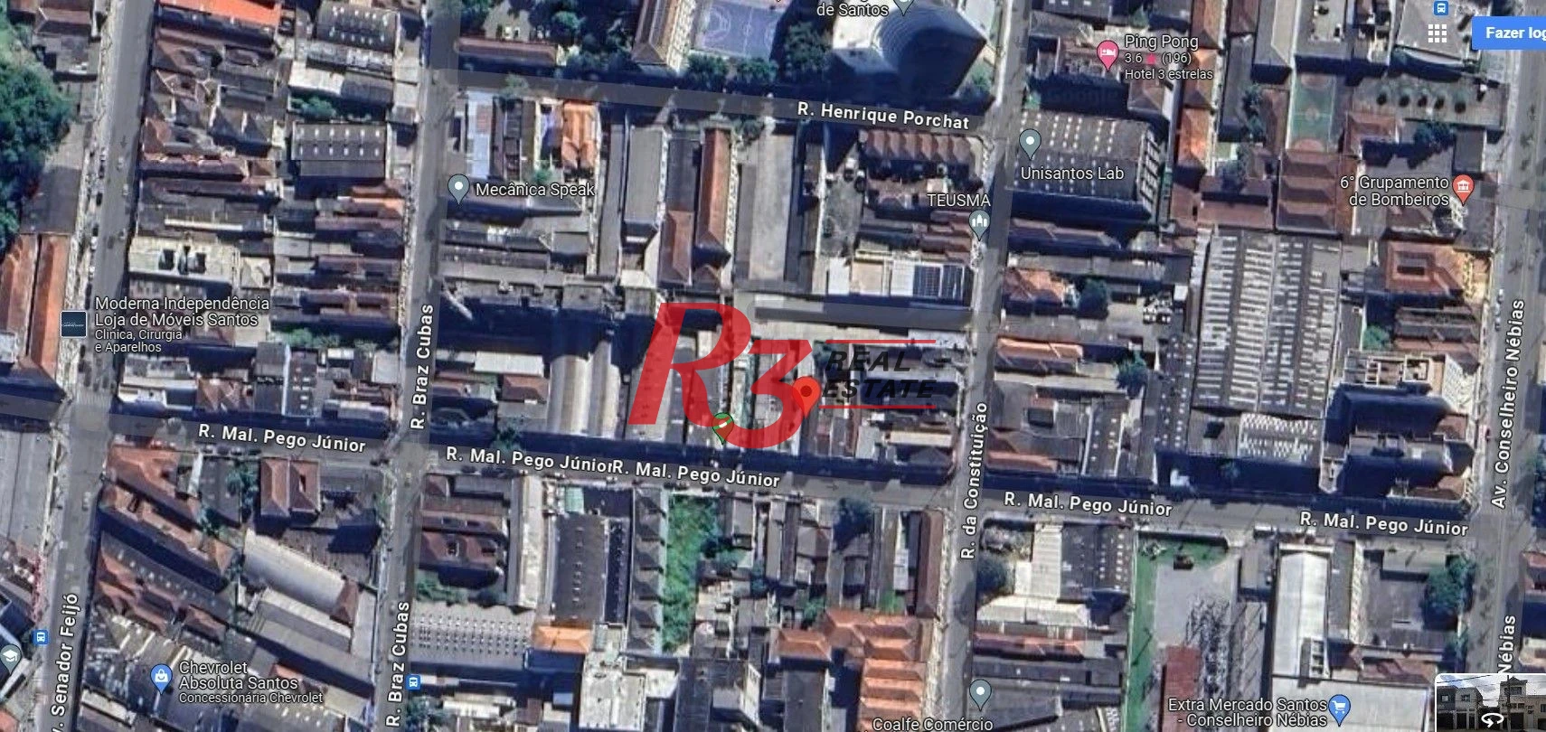 Terreno à venda, 200 m²  - Vila Nova - Santos/SP