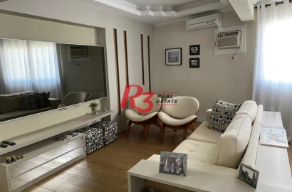 Apartamento com 3 dormitórios à venda, 93 m² por R$ 1.300.000,00 - Gonzaga - Santos/SP