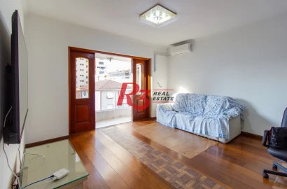 Apartamento com 4 dormitórios à venda, 150 m² - Gonzaga - Santos/SP