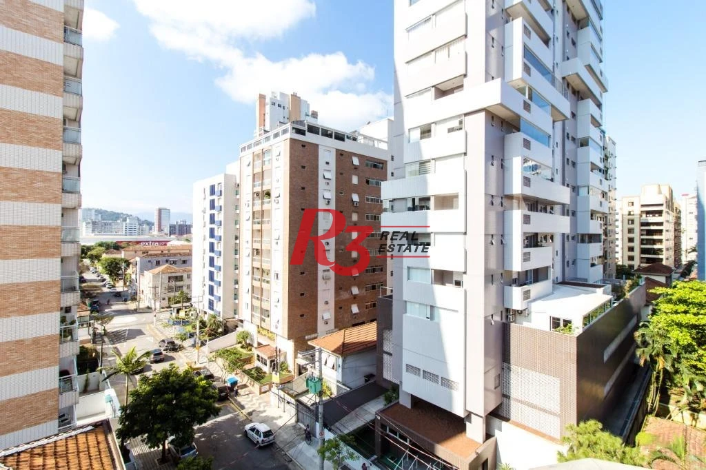 Apartamento com 3 dormitórios à venda, 118 m² - Gonzaga - Santos/SP