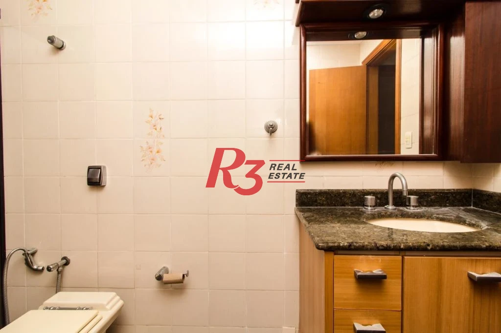 Apartamento com 3 dormitórios à venda, 118 m² - Gonzaga - Santos/SP
