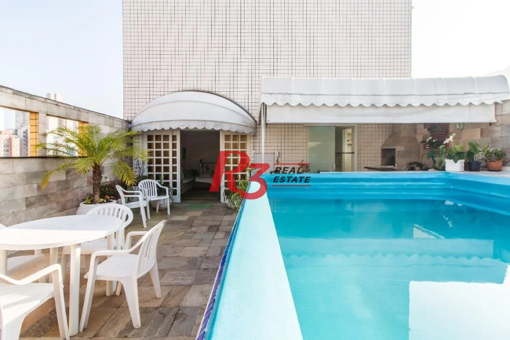 Cobertura à venda, 270 m² por R$ 2.100.000,00 - José Menino - Santos/SP