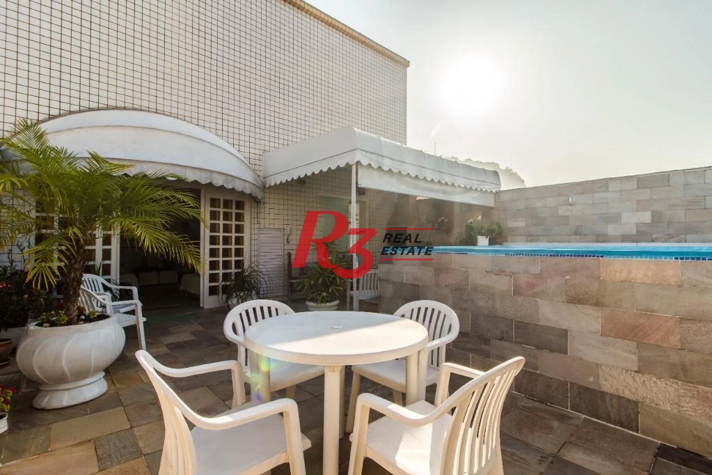Cobertura à venda, 270 m² por R$ 2.100.000,00 - José Menino - Santos/SP