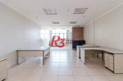Sala para alugar, 65 m²  - Centro - Santos/SP
