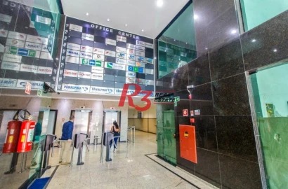 Sala para alugar, 65 m²  - Centro - Santos/SP