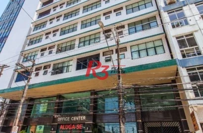Sala para alugar, 90 m²  - Centro - Santos/SP