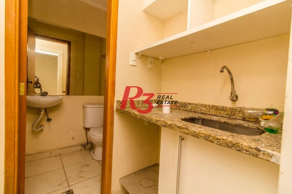 Sala para alugar, 75 m²  - Centro - Santos/SP