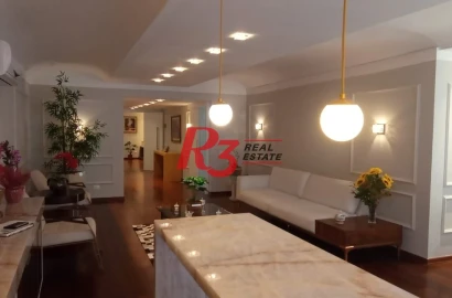 Apartamento com 3 dormitórios, 270 m² - venda por R$ 2.450.000,00 ou aluguel por R$ 25.000,00/mês - Boqueirão - Santos/SP
