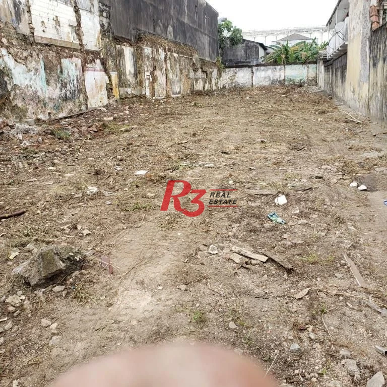 Terreno para alugar, 500 m² por R$ 8.000,00/mês - Macuco - Santos/SP