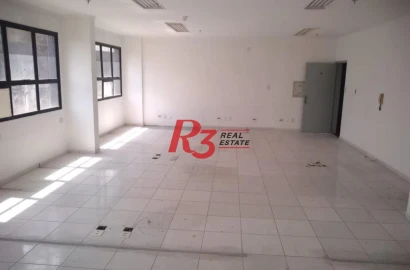 Sala, 81 m² - venda por R$ 230.000,00 ou aluguel por R$ 2.198,47/mês - Centro - Santos/SP