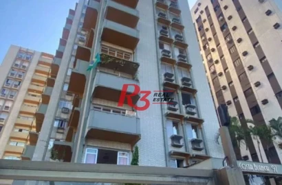 Apartamento, 265 m² - venda por R$ 2.500.000,00 ou aluguel por R$ 9.840,00/mês - Aparecida - Santos/SP