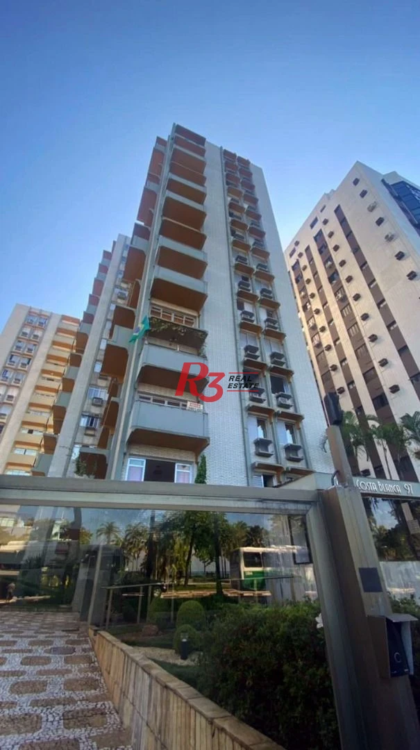 Apartamento, 265 m² - venda por R$ 2.500.000,00 ou aluguel por R$ 9.840,00/mês - Aparecida - Santos/SP