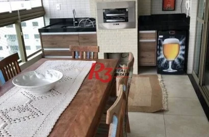 Apartamento com 3 dormitórios à venda, 150 m² por R$ 1.750.000,00 - Canto do Forte - Praia Grande/SP