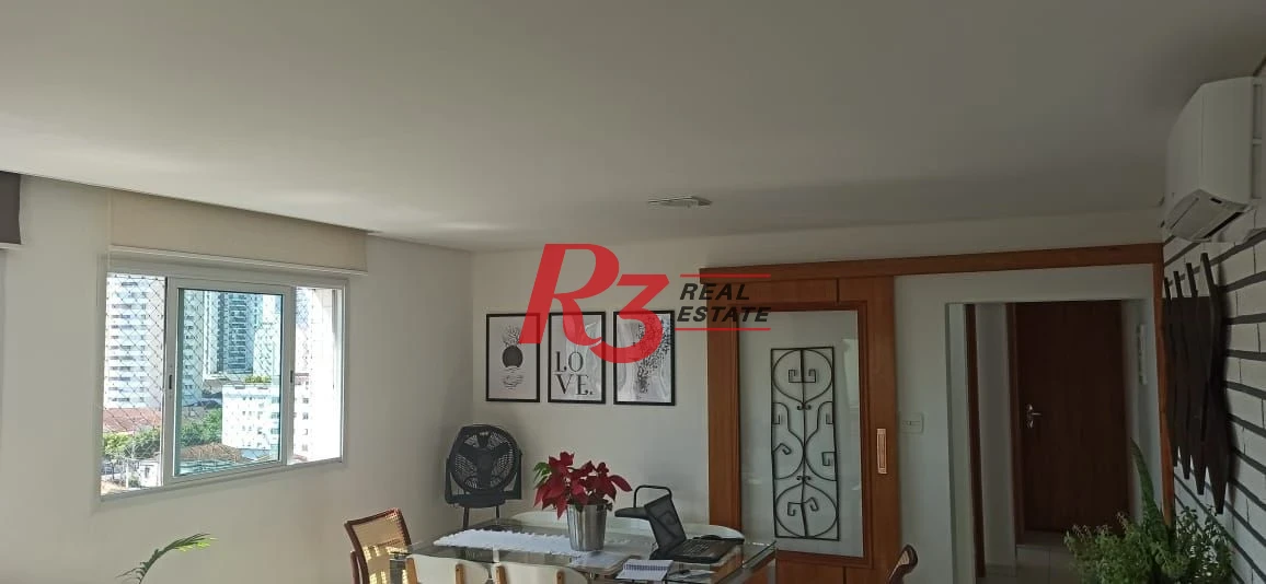 Apartamento Duplex com 3 dormitórios à venda, 208 m² por R$ 1.290.000,00 - Marapé - Santos/SP