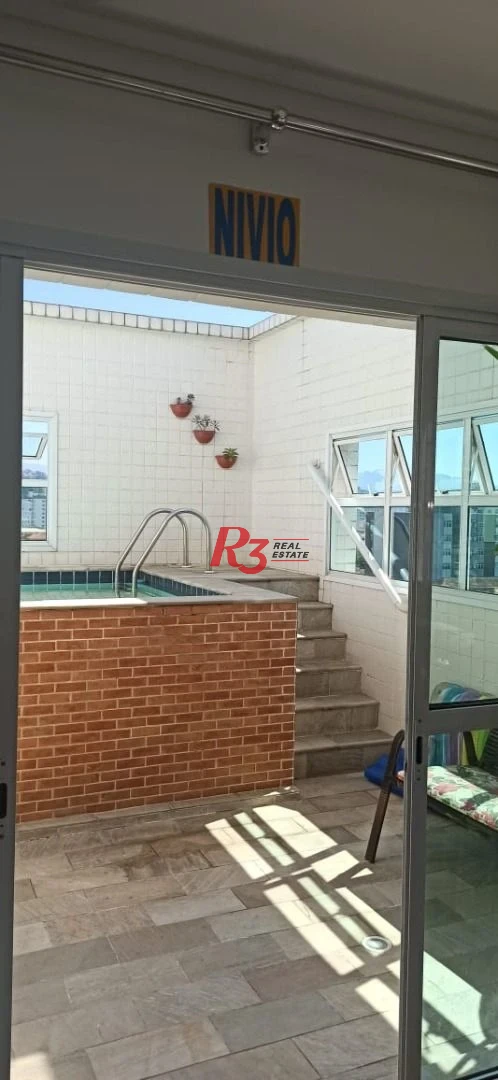 Apartamento Duplex com 3 dormitórios à venda, 208 m² por R$ 1.290.000,00 - Marapé - Santos/SP